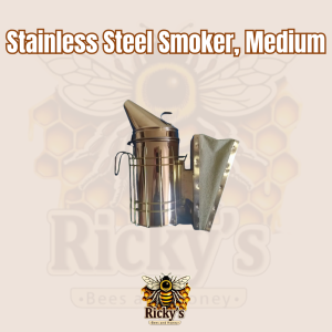 Buy Stainless Steel Smokers Medium 28cm South Africa at Bees & Honey. Durable and efficient tool for calming bees during hive inspections. Order online today!